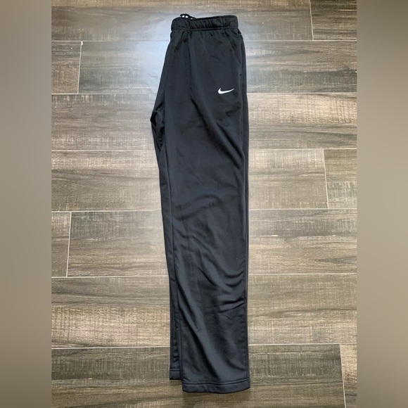 NEW Nike Therma Men's Small Therma-FIT Open Hem Fitness Pants - Black/White - Picture 4 of 10